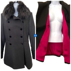 NWT Zara Woman Tailored Black Double Breasted Coat  Sz M #05